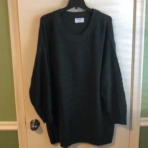 Old Navy dark green tunic sweater